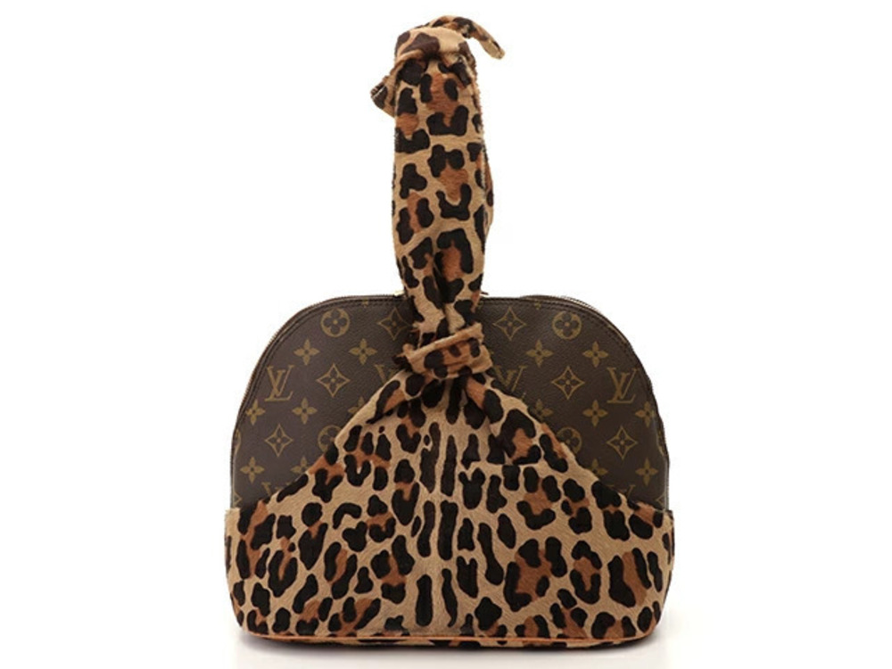 LOUIS VUITTON Alma Azzedine Alaa handbag calf hair leopard limited edition